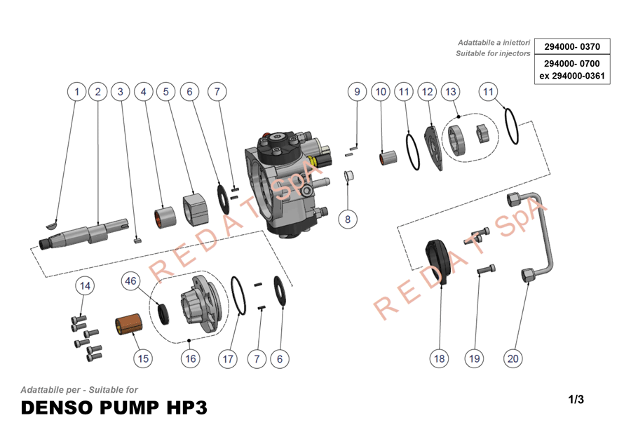 DENSO PUMP HP3 SIDE 1